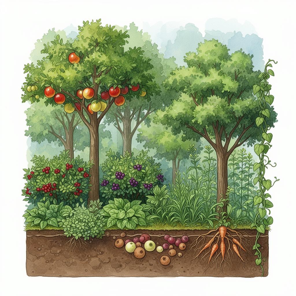 Creating a Forest Garden: Edible Landscapes Based on the Permaculture Principle